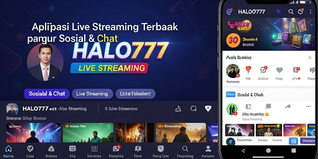 Tampilan antarmuka HALO777 dengan fitur Live Streaming yang mudah digunakan.