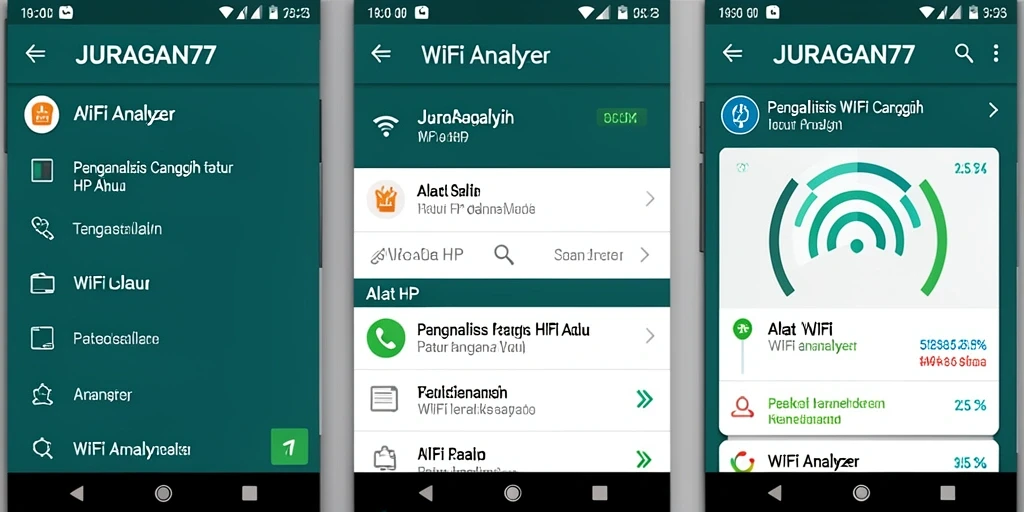 Antarmuka pengguna JURAGAN77 yang sederhana dan informatif.