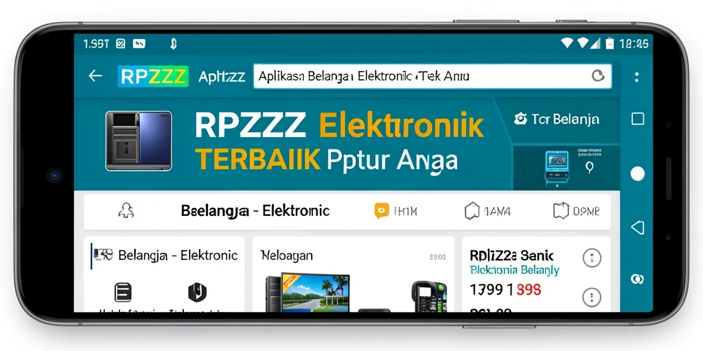 Tampilan antarmuka aplikasi RPZZZ untuk pengalaman belanja elektronik yang nyaman.