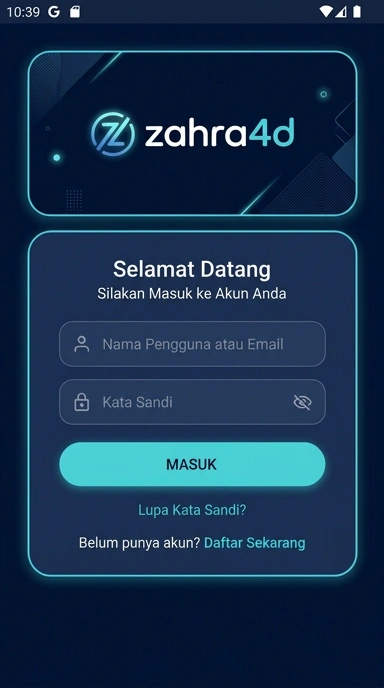 Cara Masuk Akun Zahra4D bagi Pengguna Android